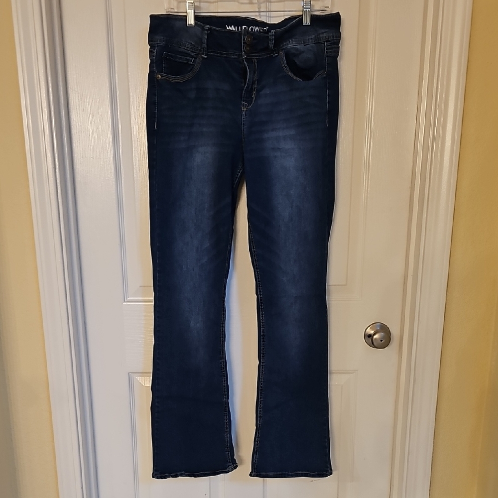 Wallflower Dark Blue Flare Jeans